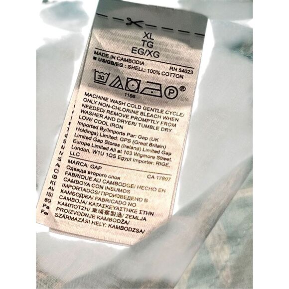 GAP tunic blouse boyfriend fit size XL - Picture 8 of 8